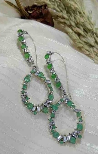 [PK8199-JW-EAR-027992] Sea Green Drops