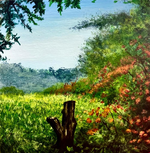 [PK8392-AR-ACR-028260] Acrylic Painting on Canvas Great Smoky Mountains National Park