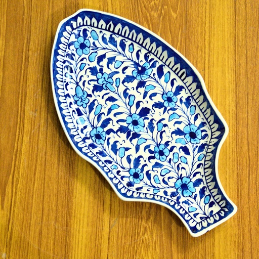 [PK8386-CF-BPO-028343] Floral Fish Platter