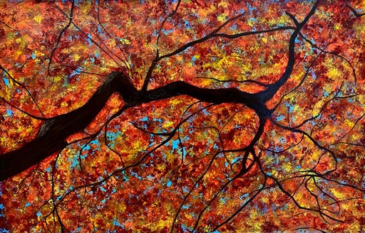 [PK8392-AR-ACR-028344] Reach Out to Me Autumn Acrylic Painting