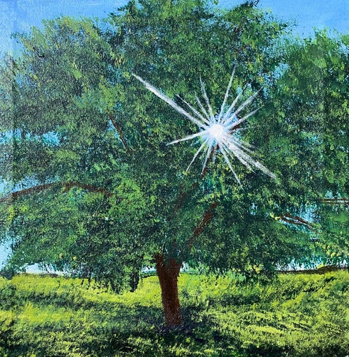 [PK8392-AR-ACR-028361] Tree Study on Canvas