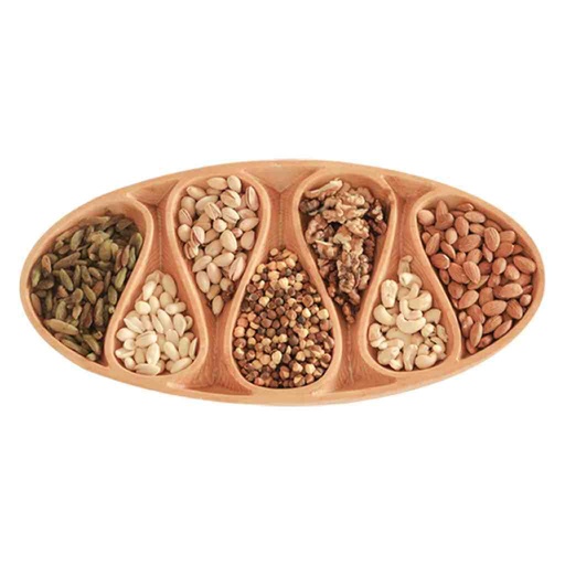 [PK8399-HM-TRY-028388] Wooden Decorative Dry Fruit Tray
