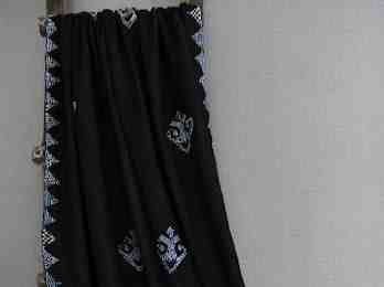 [PK8459-CM-SHW-028513] Ajrak Blue Shawl
