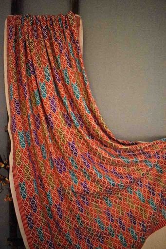 [PK8459-CM-SHW-028514] Beige Multi Shawl 