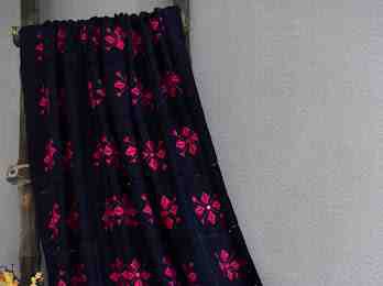 [PK8459-CM-SHW-028519] Blue and Pink Phulkari Shawl