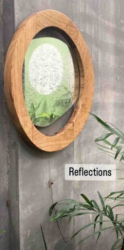 [PK8504-HM-WLH-028675] Pebble Framed Mirror 