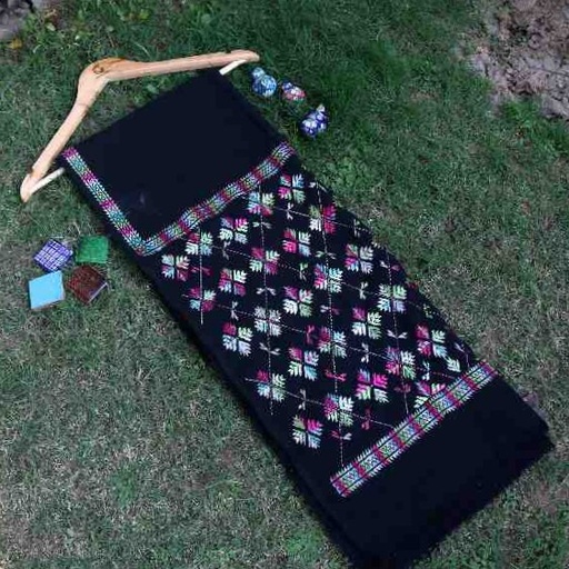[PK3778-AR-DRW-028715] Embroidered Phulkari Shawl 
