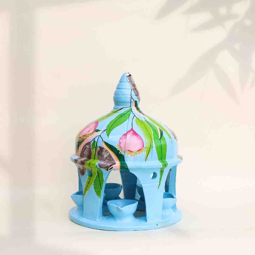 [PK8524-HM-VAS-028749] Hand Painted DiyaGhar/Candle Holder