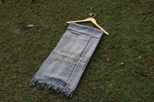[PK8668-CM-SHW-029025] Swati Khaddi Embroidered Wool Shawl
