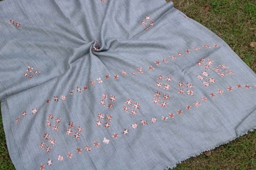 [PK8668-CM-SHW-029030] Swati Khaddi Embroidered Wool Shawl