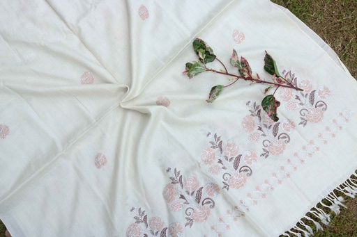 [PK8668-CM-SHW-029042] Swati Khaddi Embroidered Wool Shawl