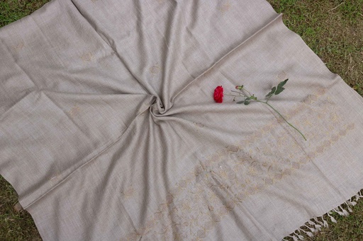 [PK8668-CM-SHW-029046] Swati Khaddi Embroidered Wool Shawl