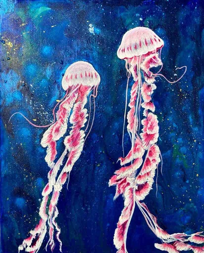 [PK8392-AR-ACR-029159] Pink Jellyfish 