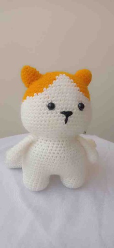 [PK0166-CF-ART-029273] Crochet Cat Plushy