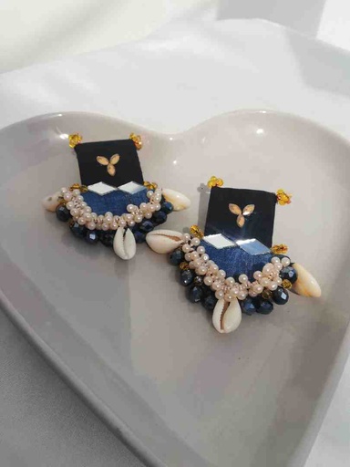 [PK4119-JW-EAR-029291] Fabric Earrings 