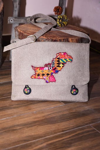 [PK8978-BG-LAP-029528] Embroidered Bag