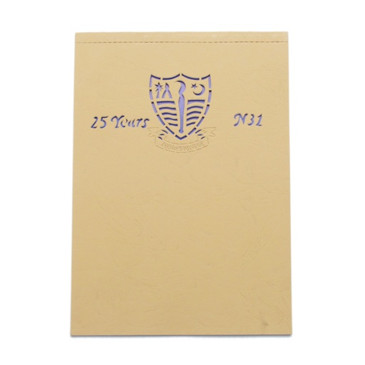 [PK0063-GN-GEN-002683] Handmade Paper Embossed Diary