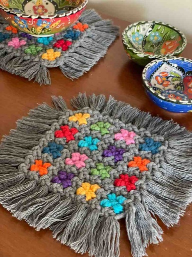 [PK9172-HM-KMA-029644] Macrame Coaster
