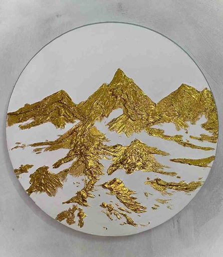 [PK8392-AR-PAI-029803] Golden Mountain Home Decor