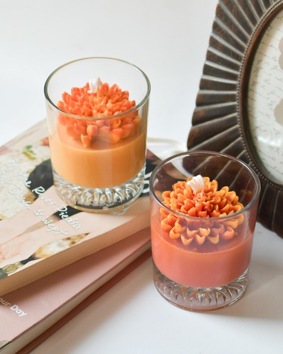 [PK9674-GN-GEN-029872] Flower Jar Candle