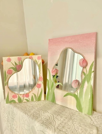 [PK5232-AR-PAI-029923] Tulips Flowers Mirror Painting