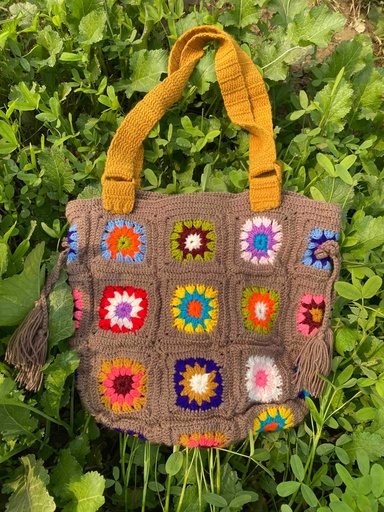 [PK9827-BG-HAN-030112] Hand-Woven Purse