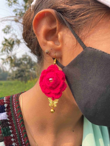 [PK9827-JW-EAR-030116] Hand-Woven Earrings