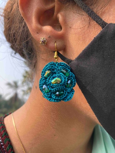 [PK9827-JW-EAR-030117] Hand-Woven Earrings