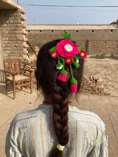 [PK9882-CW-CAP-030125] Crochet Hair Clip