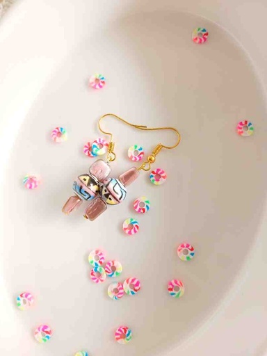 ceramic beads earrings 