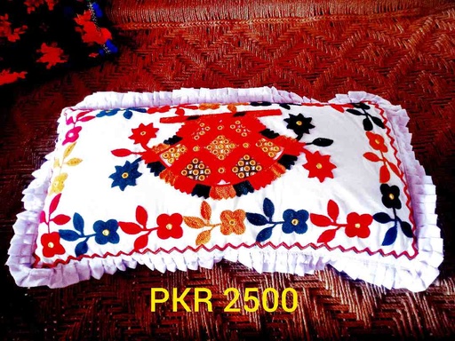 Hand-Embroidered Traditional Sindhi Pillow