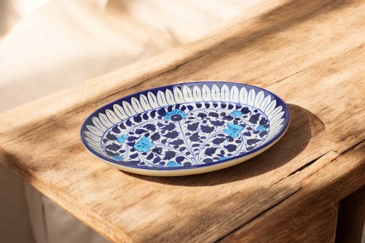 Test blue pottery