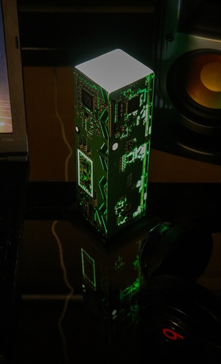 Handmade motherboard lamp