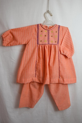 [5-kids-24] Embroidered Stripped Suit