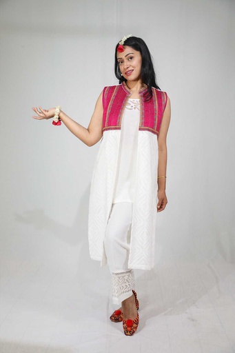 [A-11-24] Embroidered Applique Gown