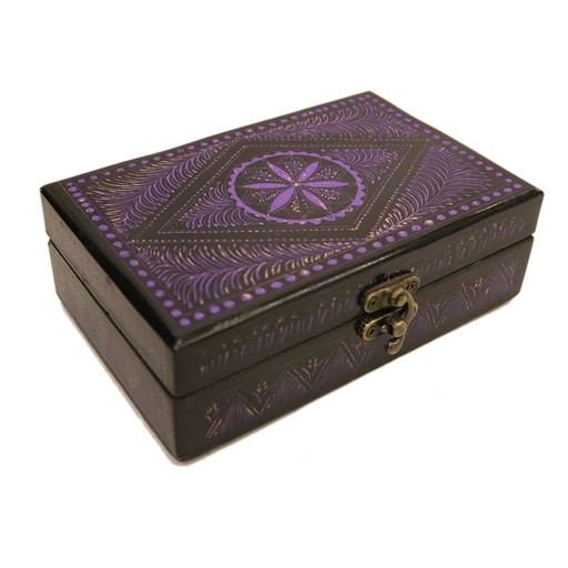 [PK0303-CF-WOO-003328] Lacquer Art Jewelry Box
