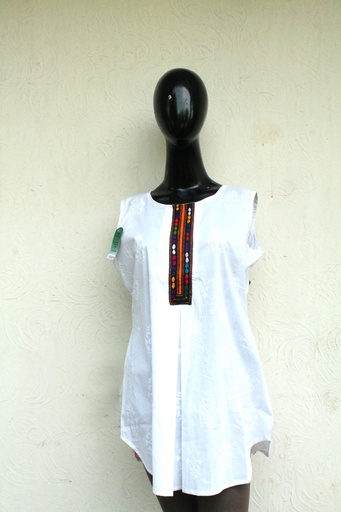 [PK0029-CW-PRT-000350] Sleeveless short kurti