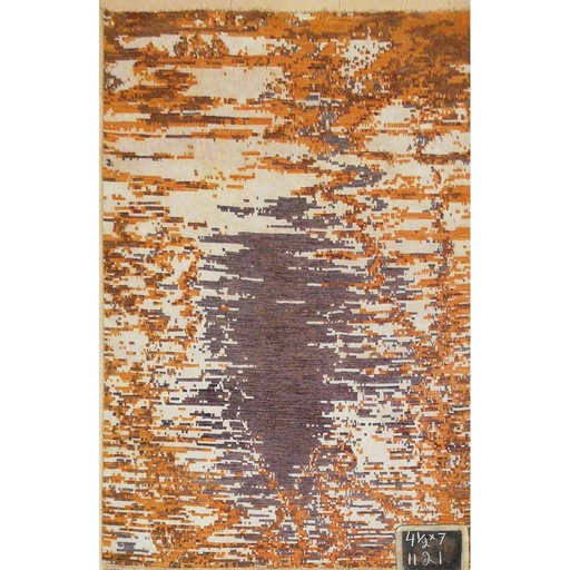[PK0499-HM-RUG-004132] Modern Carpet -Wool&Silk- 4.6x7