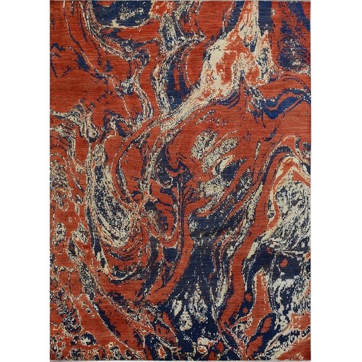[PK0499-HM-RUG-004249] Modern Carpet -Wool&Silk- 9x12