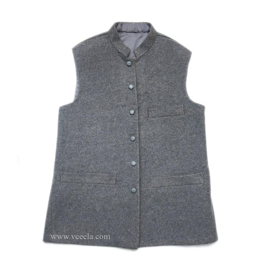 [PK0953-CM-JAC-005241] Pure Woolen Waistcoat 