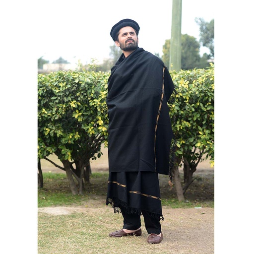 [PK1014-GN-GEN-005417] Hand Embroidered Shawl