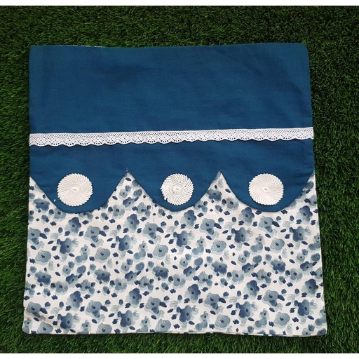[PK1986-HM-CUS-006983] Scallop Blue Cushion Covers