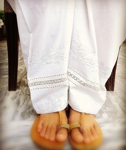 [PK2238-CW-SCF-007252] Adorn Yourself with Traditional Hand Embroidered and Tarkashi Shalwar
