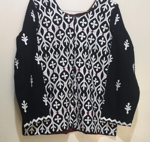 [PK2242-CW-JAC-007297] Jacket With Rilli Work