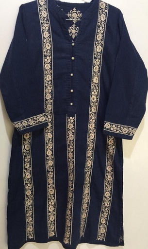 [PK2242-GN-GEN-007305] Hand Embroidered Shirt And Trouser