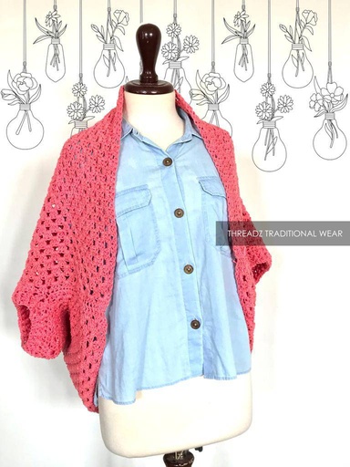 [PK2242-CW-JAC-007400] Pink Woollen upper