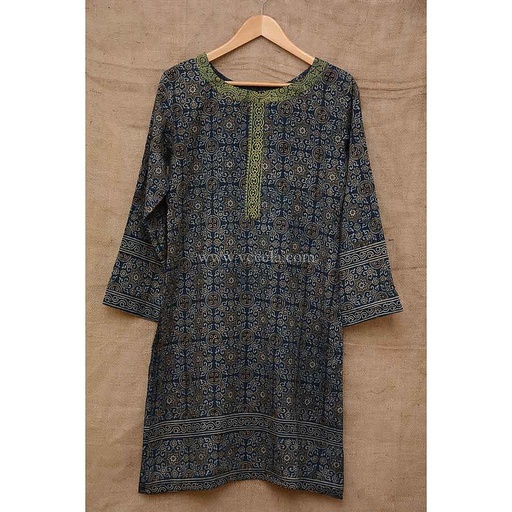 [PK2321-CW-PRT-008021] Handmade Block Printed Ajrak Shirt