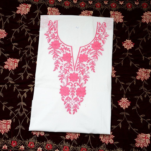[PK1577-GN-GEN-008060] Ladies hand embroidered shirt piece