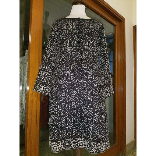 [PK2444-CW-UNS-008299] Block Printed unstitched shirt