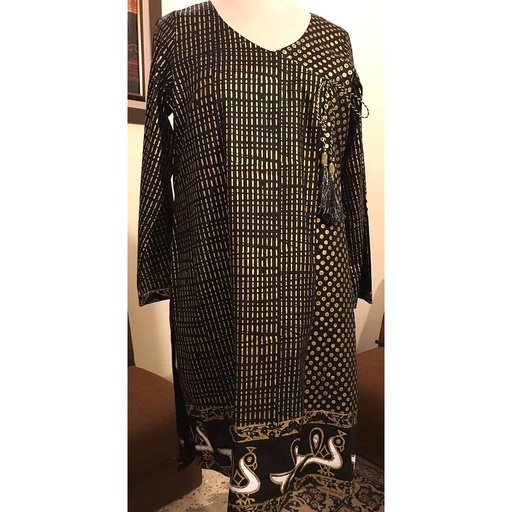 [PK2444-CW-UNS-008303] Block Printed Angarkha